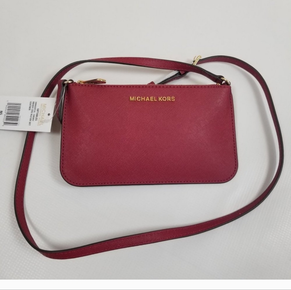 Michael Kors Cherry Leather Crossbody NWT